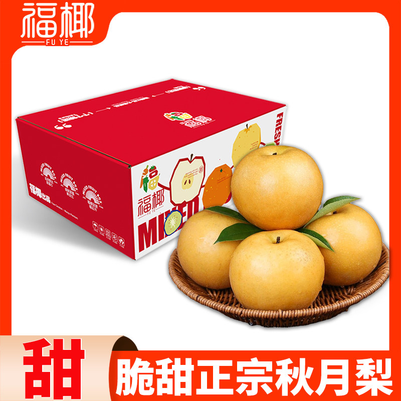 福椰秋月梨脆甜多汁现摘礼盒