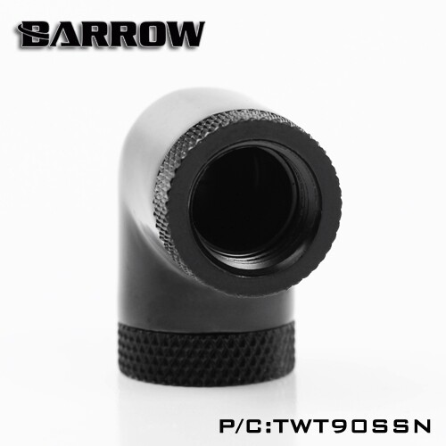 Barrow G4/1  黑/亮银   90度双内牙双旋转转接座   TWT90SSN