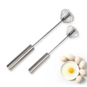 不锈钢半自动打蛋器旋转奶油鸡蛋搅拌器家用手动打蛋器烘焙工具