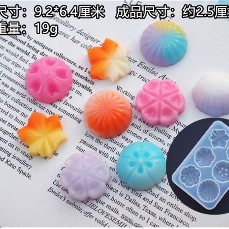 DIY环氧树脂滴胶模具和果子糖果糕点硅胶模具