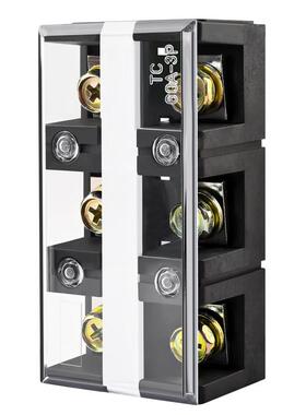 接线端子排TC-604接线盒60A端子连接器4P接线板100A加厚150A电流