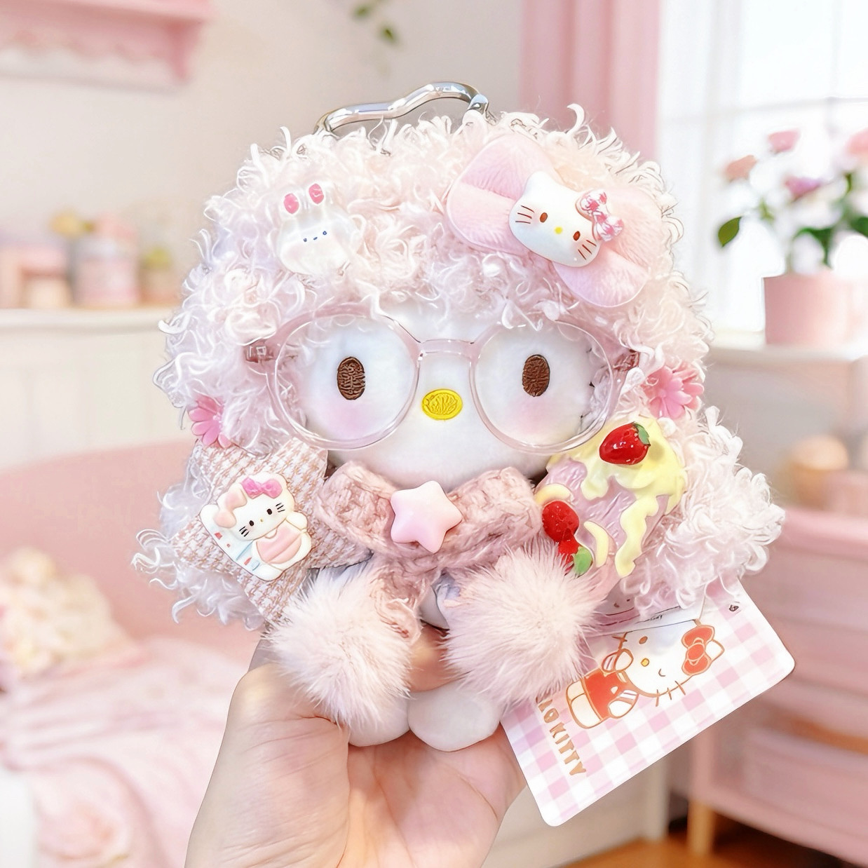 正版三丽鸥哈喽hellokitty玩偶图片