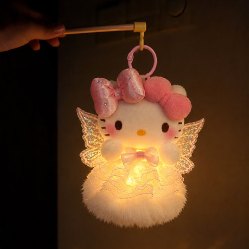 正版三丽鸥hellokitty小花仙灯笼kt中秋节手提发光儿童玩具花灯笼