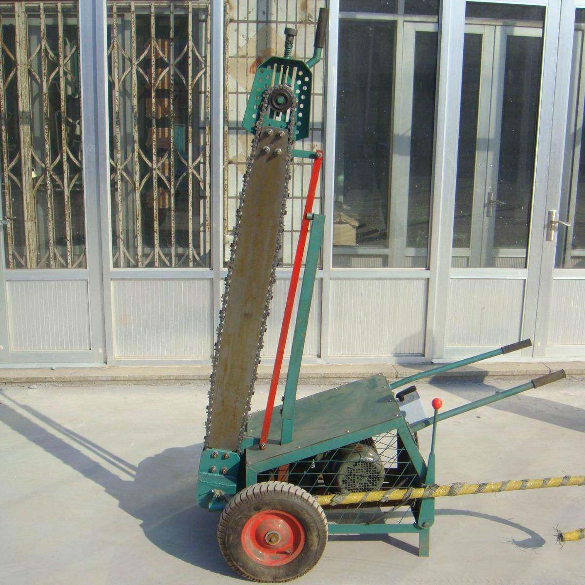 2020手推断料锯便携式链锯机断木机原木开料锯移动式断料锯