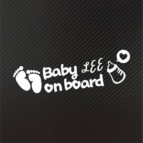 汽车装饰贴纸 车贴 警示贴 汽车贴膜玻璃贴 baby on board 反光