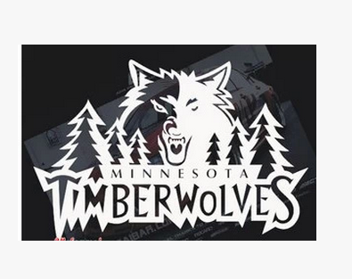 个性反光车贴 汽车贴纸适用于 nba森林狼 篮球球队标志队标 订制