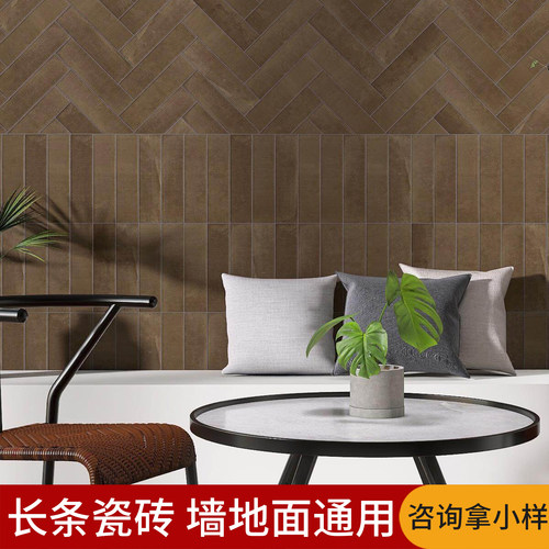 长条手工砖渐变卫生间墙砖浴室复古文化石小瓷砖洗手间厨房佛山