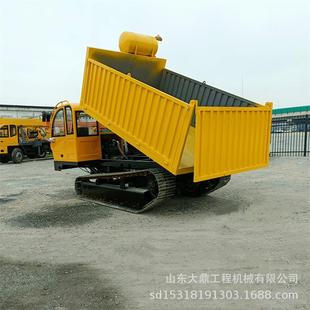爬坡利器履带式运输车拉土石履带运输车独立驾驶室履带自卸车
