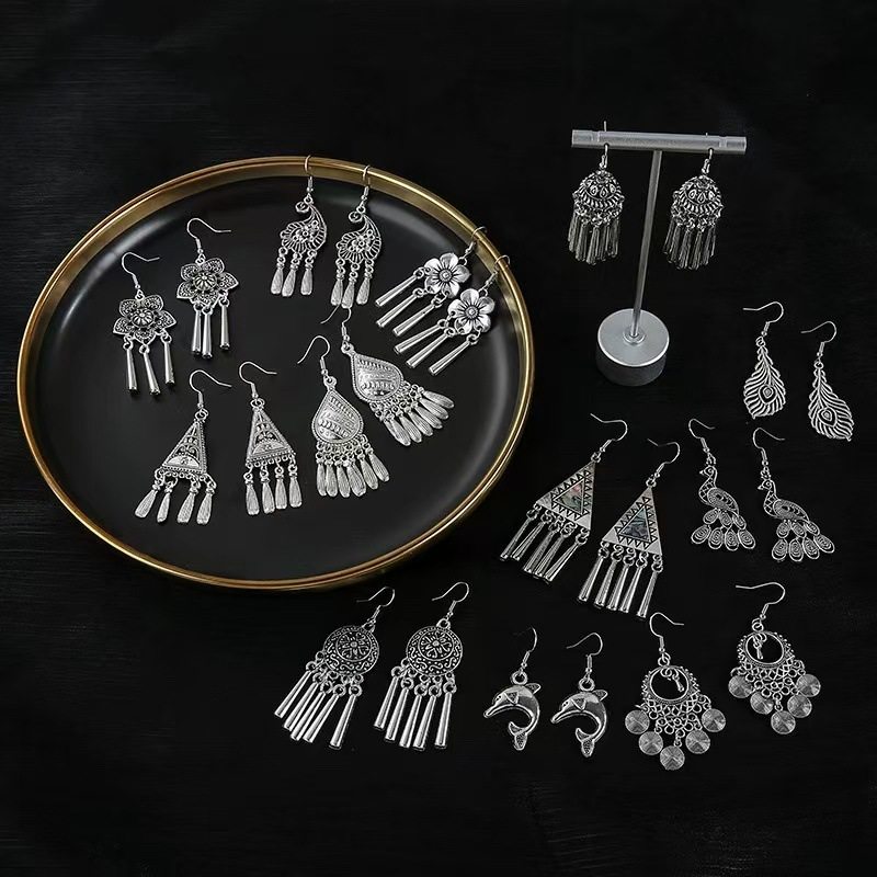 耳环复古民族风文艺气质金属流苏耳坠异域风情旅游耳饰,饰品/流行首饰/时尚饰品新,民族风耳饰,淘宝优惠券,粉丝福利购,淘宝优惠卷