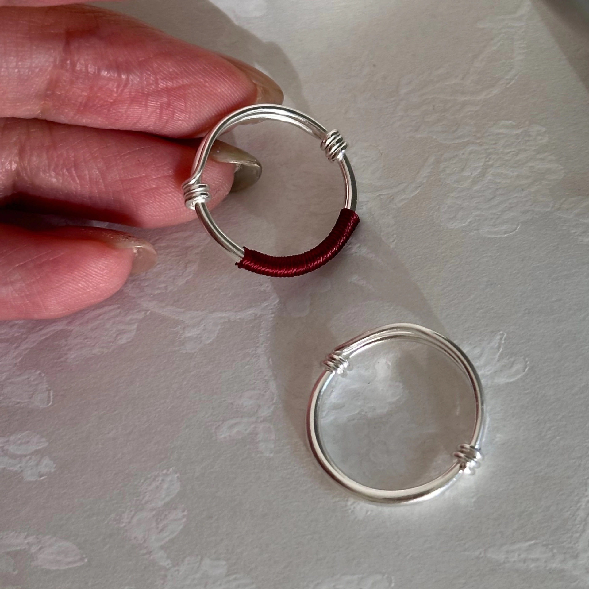 推拉红绳情侣戒指轻奢简约百搭食指戒足银男女指环,饰品/流行首饰/时尚饰品新,戒指/指环,淘宝优惠券,粉丝福利购,淘宝优惠卷