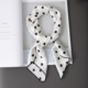 韩版 饰百搭领巾 装 70小方巾女网红复古波点小丝巾夏季 小清新薄款