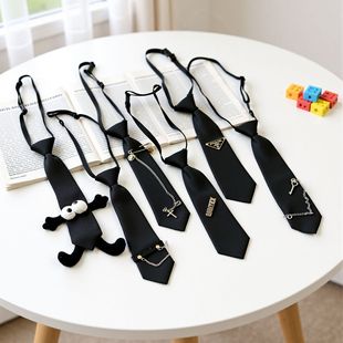 男童领带儿童个性学院风懒人学士服领结新款英伦风宝宝免打结洋气