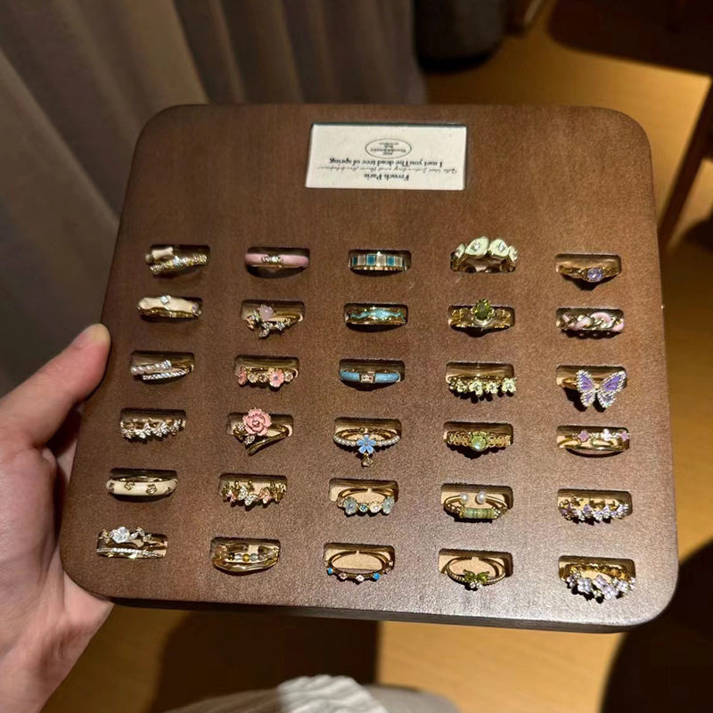 滴油珐琅戒指女小众高级感轻奢不掉色网红爆款洋气百搭指环,饰品/流行首饰/时尚饰品新,戒指/指环,淘宝优惠券,粉丝福利购,淘宝优惠卷