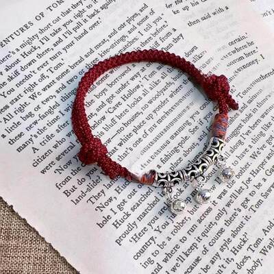 新中式铃铛手链手工编织红绳藏式