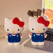 可爱化妆刷收纳筒创意笔筒收纳盒高颜值大容量置物架学生桌面笔桶