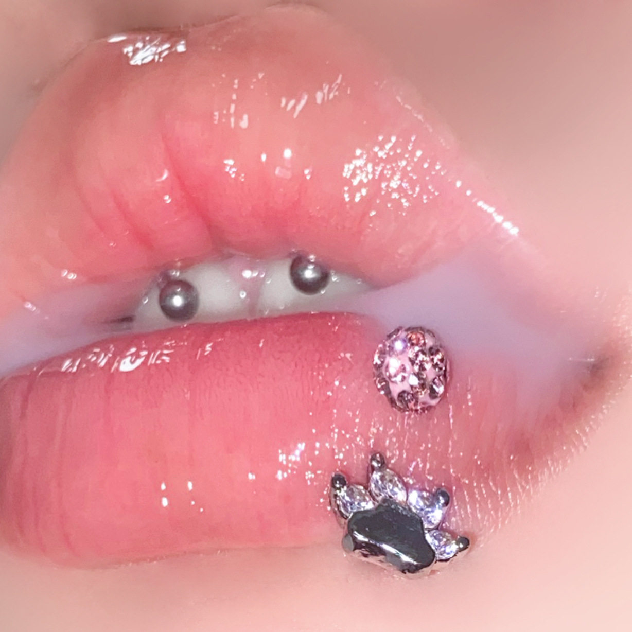 猫爪唇环不锈钢耳骨环泥巴球唇钉新款个性人体穿刺饰品,饰品/流行首饰/时尚饰品新,唇环/唇钉,淘宝优惠券,粉丝福利购,淘宝优惠卷