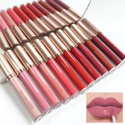 Matte Lip Gloss Set 哑光唇釉套装 不沾杯不掉色持久口红
