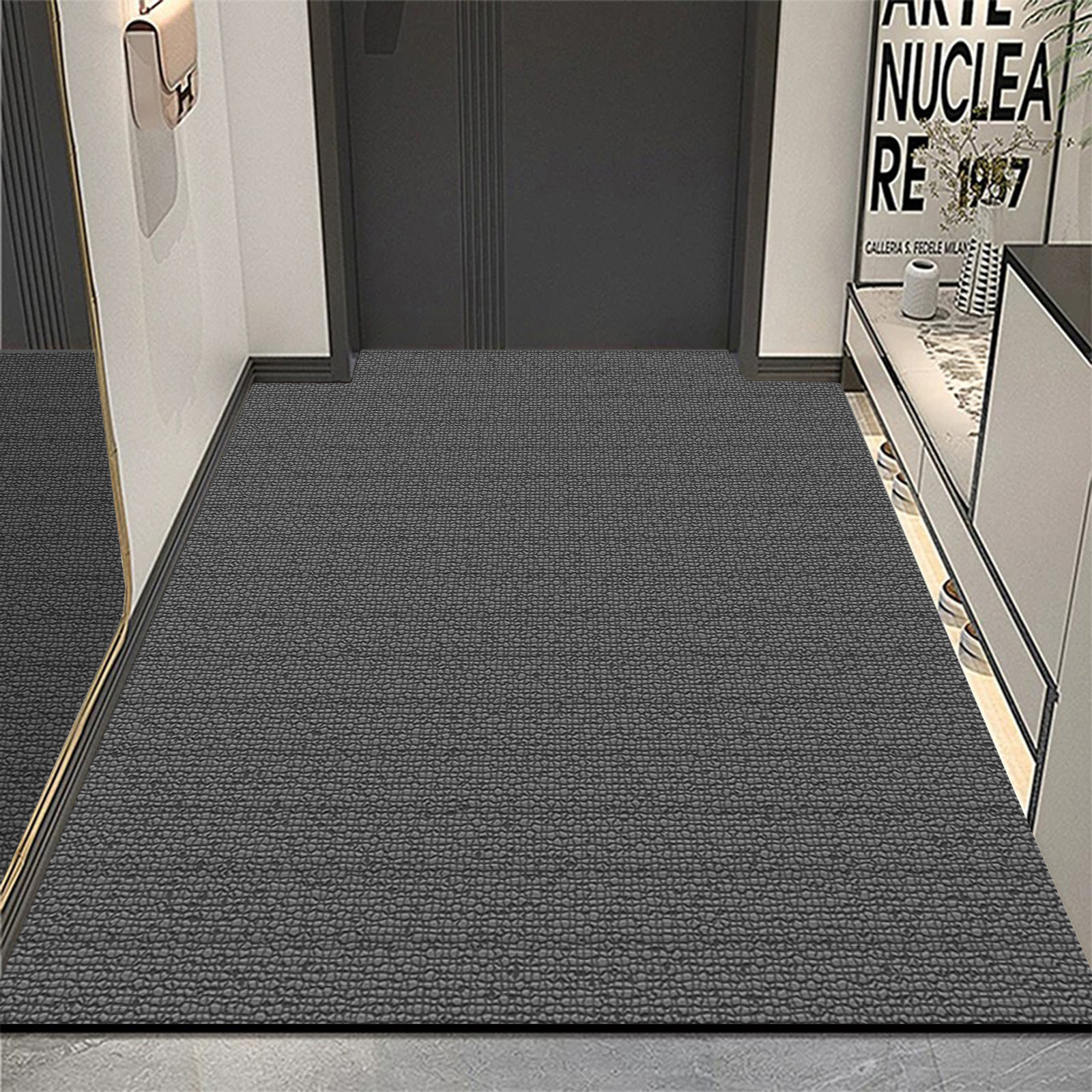 门垫入户地垫硅藻泥吸水脚垫吸尘耐脏防滑垫子进门口地毯可裁剪