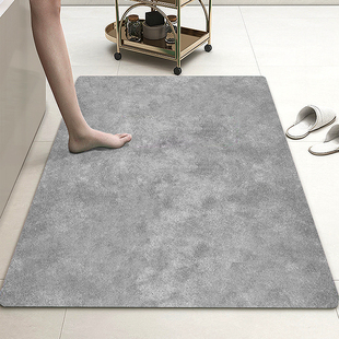卫生间地垫吸水皮革 防滑垫浴室进门口垫子入户门垫 家用2026新款