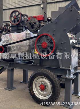 PC-400*600移动式柴油动力锤式破碎机玻璃煤炭矿石金矿锤式破碎机