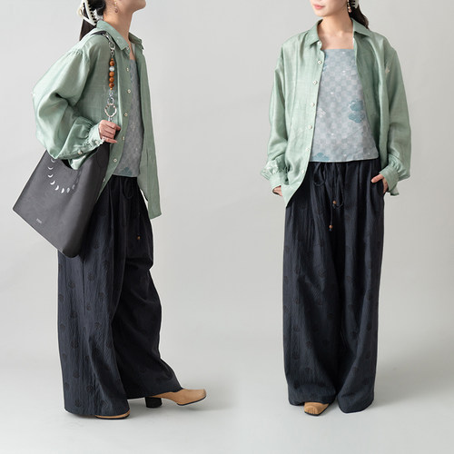茱萸汉服｜宋风火焰纹长裤 汉服下装裤子汉元素国风通勤休闲裤
