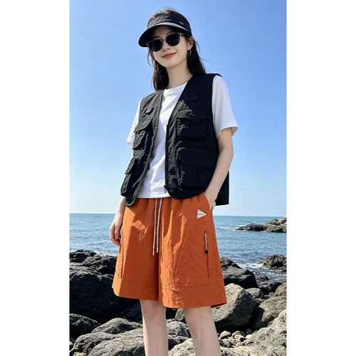 夏季潮牌多巴胺透气五分短裤