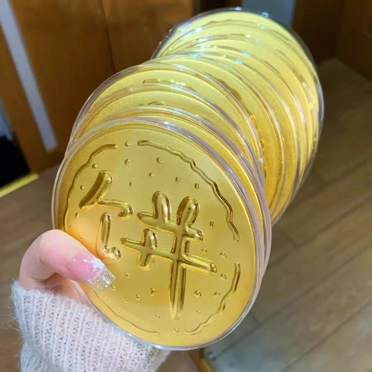 水贝足金999情人节520礼物黄金大饼母亲节50mg七夕生日女朋友老婆