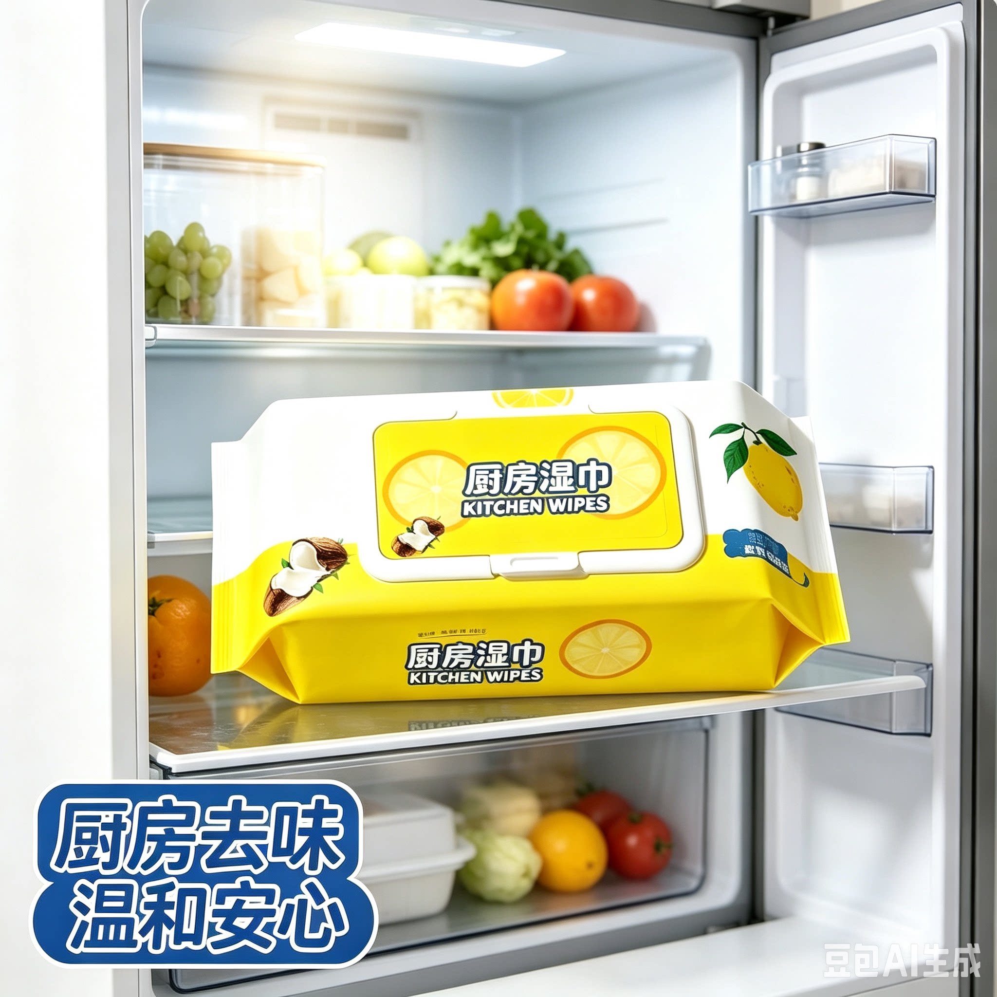 【促销到手400抽】冰箱清洁湿巾多用途清洁湿巾厨房油烟机去油ZX