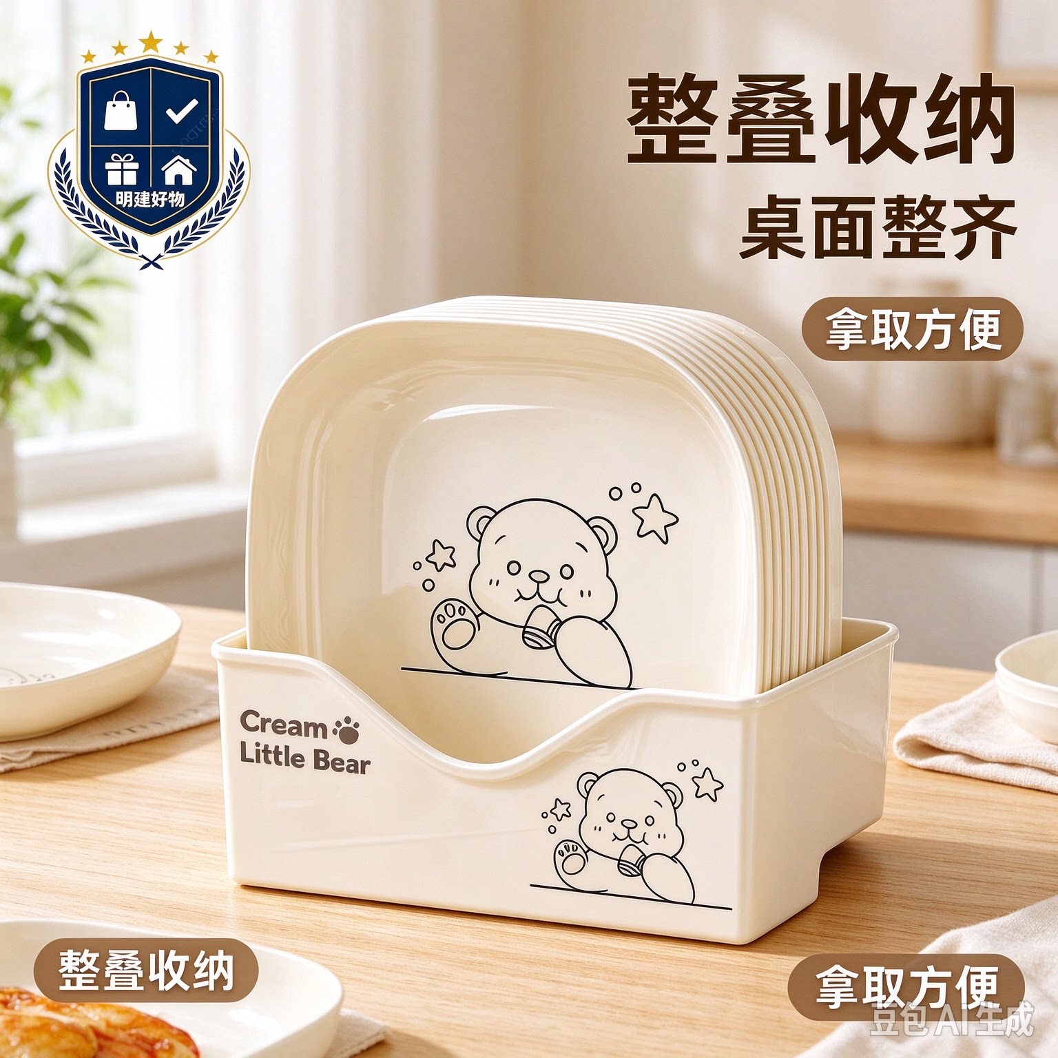 家用吐骨碟餐桌盘碟塑料放菜骨碟客厅水果盘吐骨盘垃圾渣盘CL