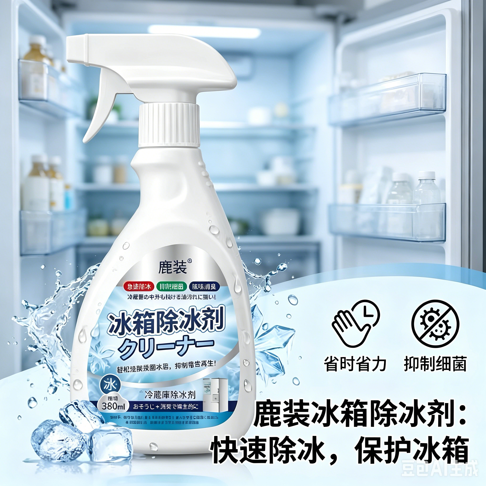 【买二送一】融冰霜剂除霜家用冷冻室剂防除冰清洁冰箱融雪结ZX3