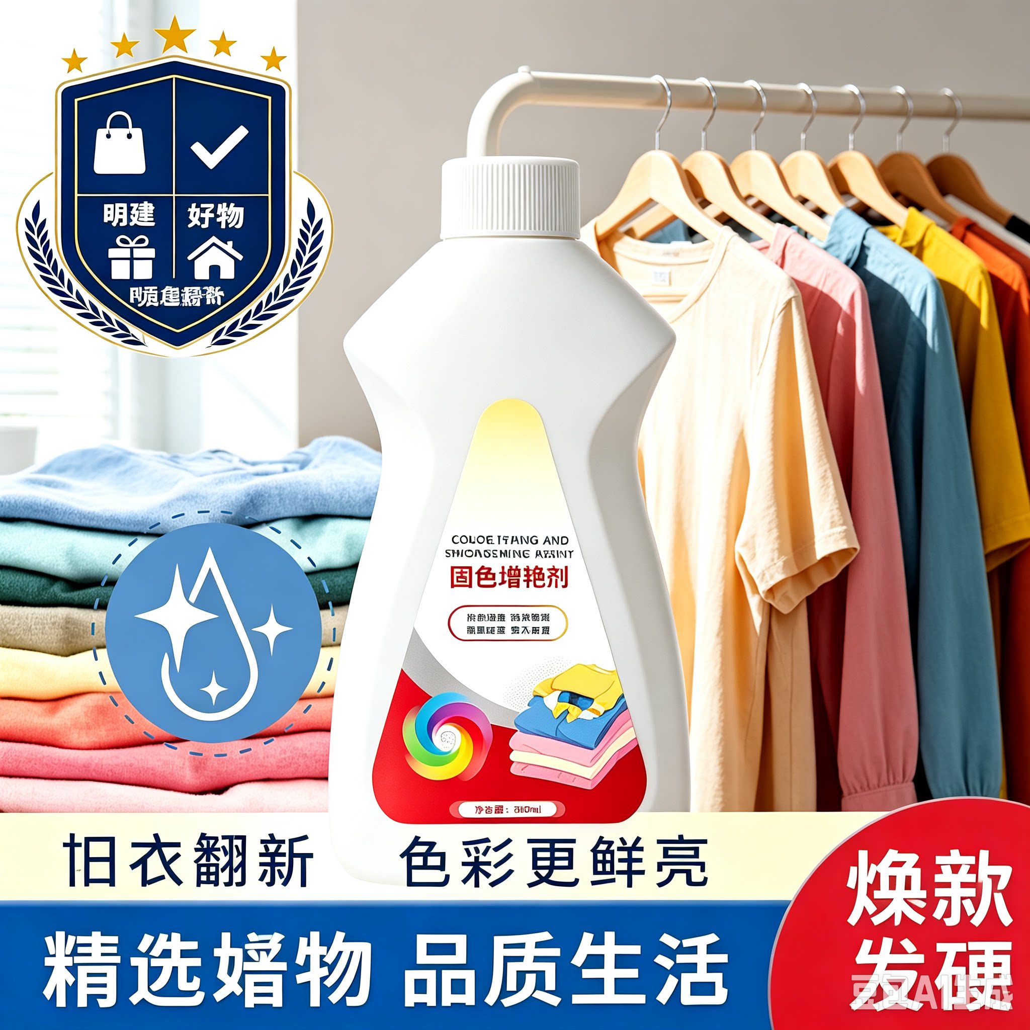 【买一送一】增艳防掉色衣服褪色修复固色增艳剂彩色衣物还原CL2