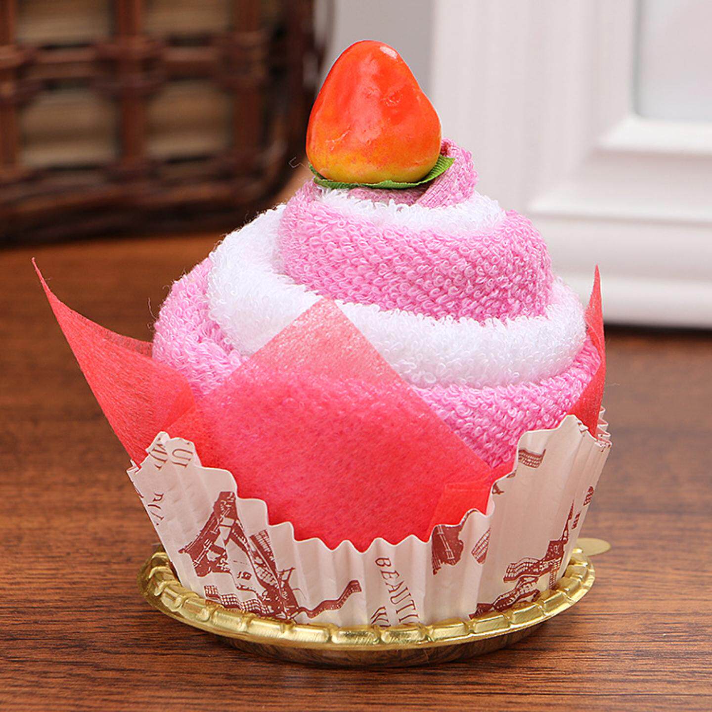 创意活动小礼品蛋糕毛巾生日回礼商场开业奖礼品随手礼物新年圣诞