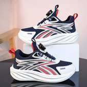 12岁女男童防水皮面网布透气中大童运动跑步鞋 儿童6 春季 2026新款