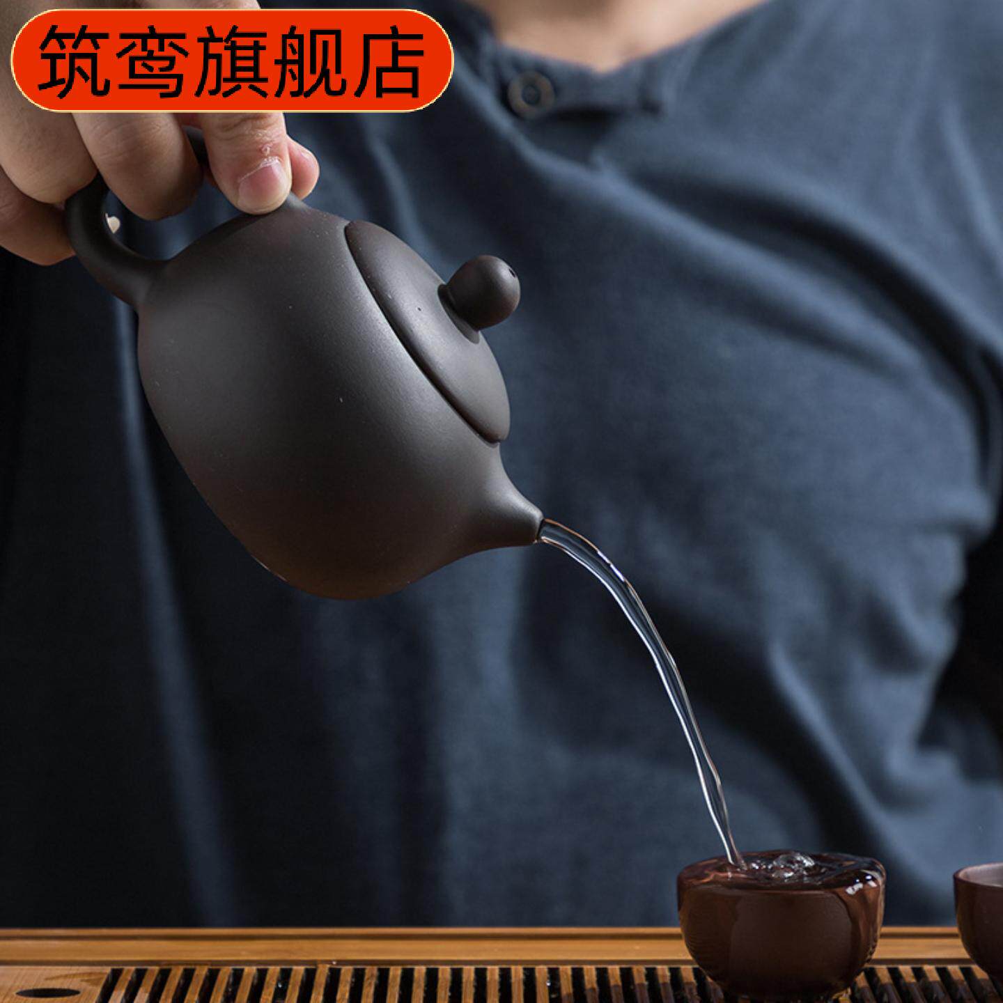 可倒立断水西施紫砂壶宜兴纯手工