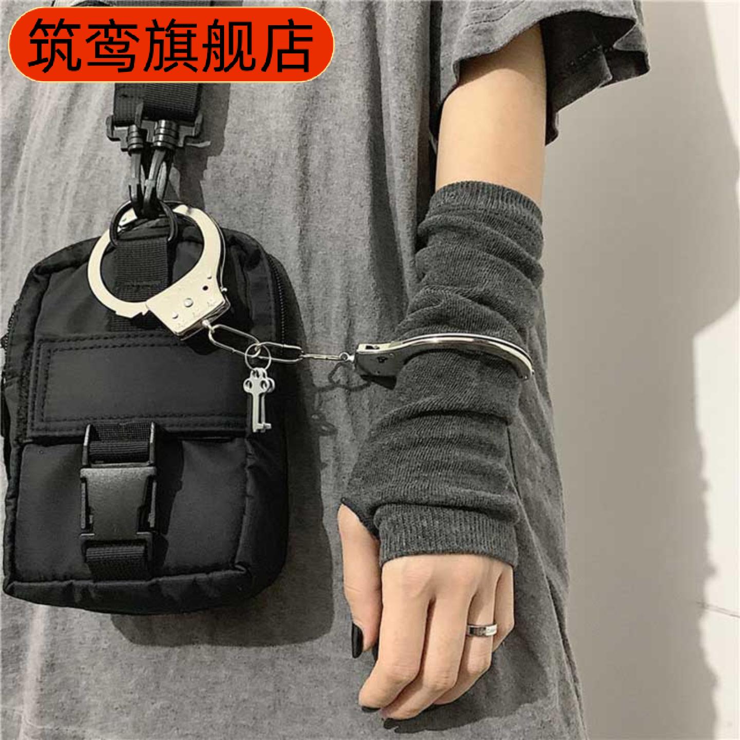 热销忍者指套十字条纹长袖护臂套