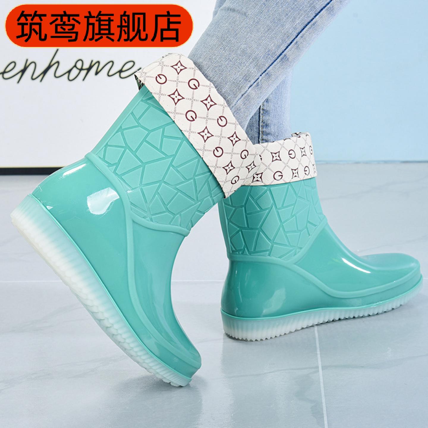 果冻防滑加厚女款夏季时尚雨靴