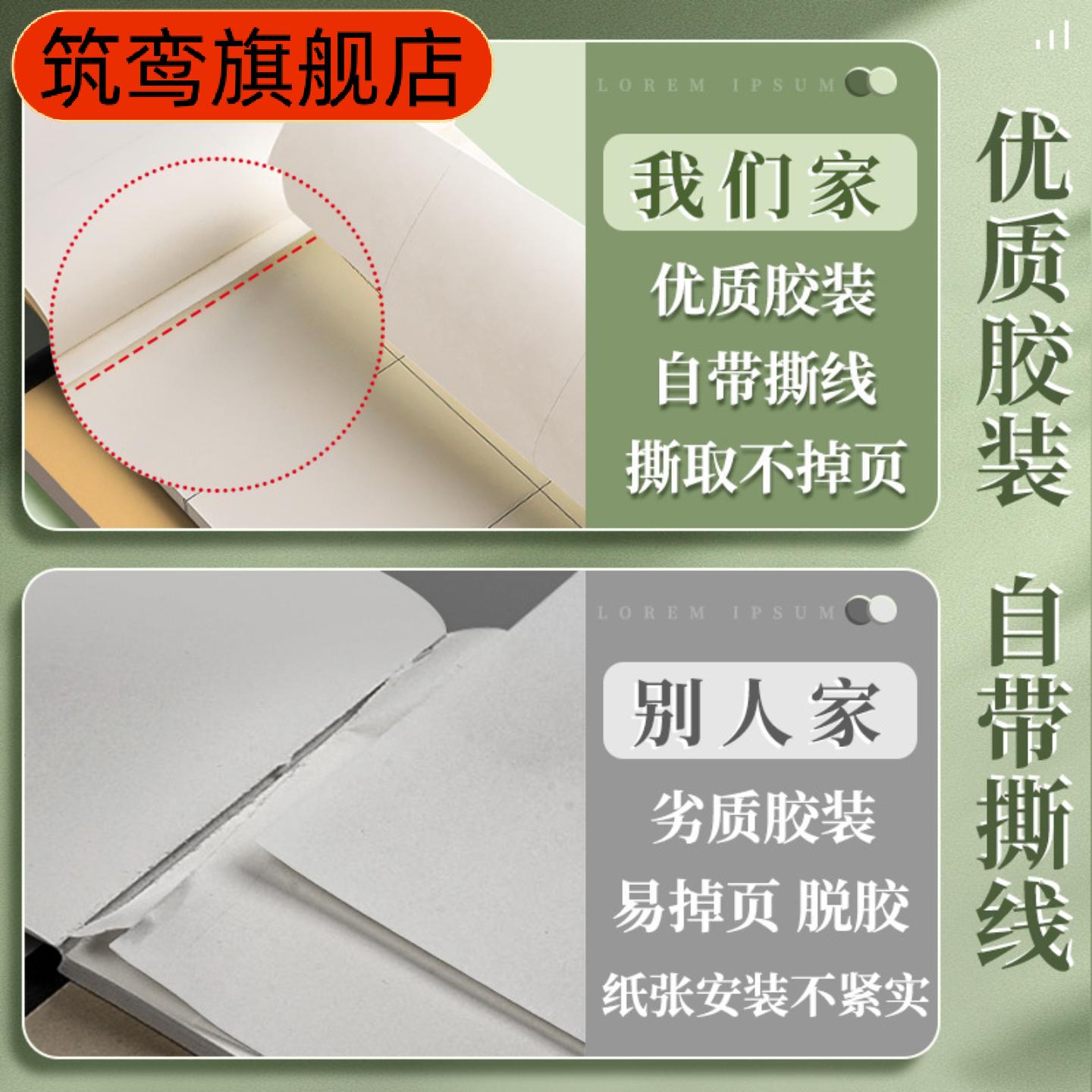草稿纸考研专用学生用大学生纸草稿本空白高中生演算纸加厚数
