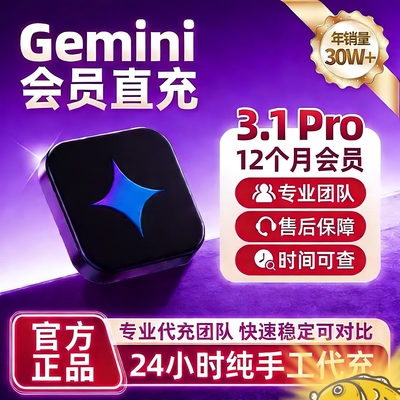 [Gemini3pro ! 稳定不降智]  Gemini pro3.13.0会员学生优惠代充