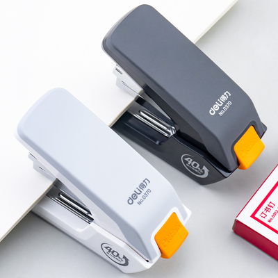 得力省力订书机简约迷你时尚