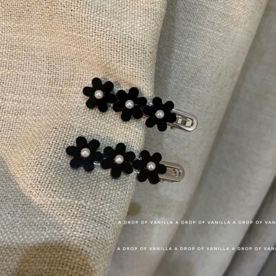 vanilla边夹亚克力甜美边夹花朵