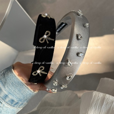 vanilla发箍海绵甜美发箍高颅顶