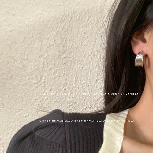 VANILLA机能银饰女925银耳环显瘦