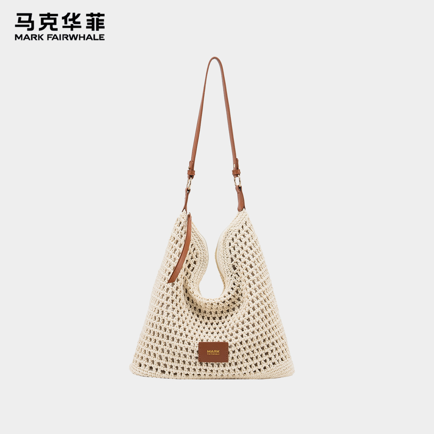 马克华菲小众编织百搭托特包女款图片