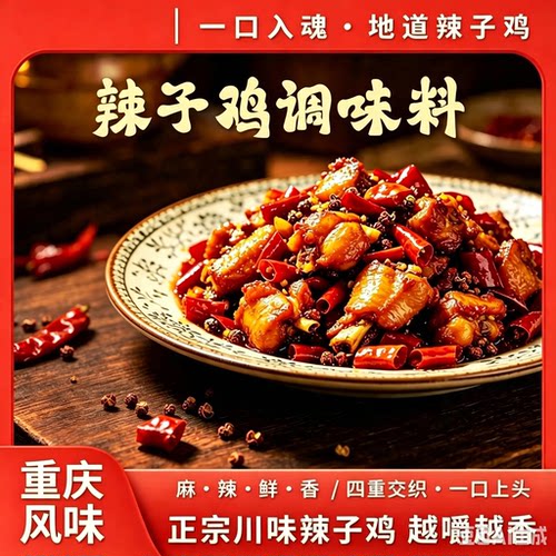 【一料成菜】辣子鸡丁调料包风味调料辣子鸡调料脆辣椒调料包