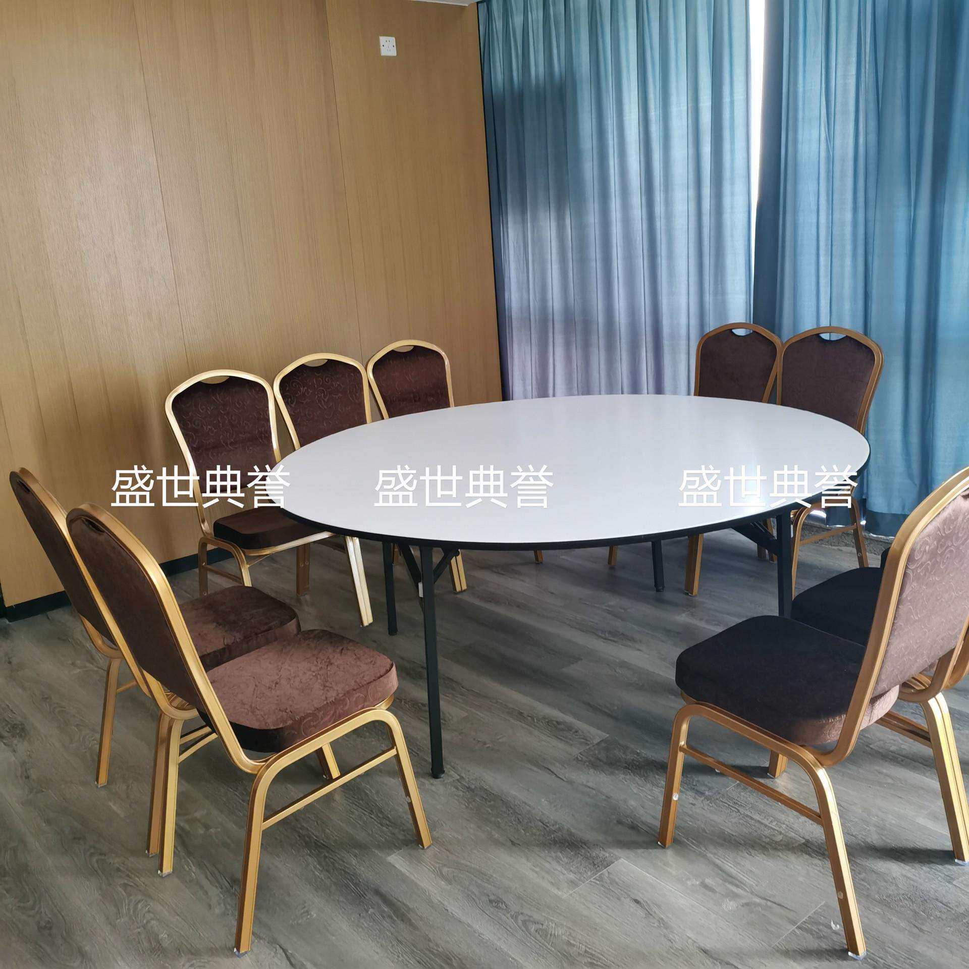 宁德饭店宴会厅折叠桌椅酒楼宴席圆桌宴会中心酒席折叠圆桌宴会桌