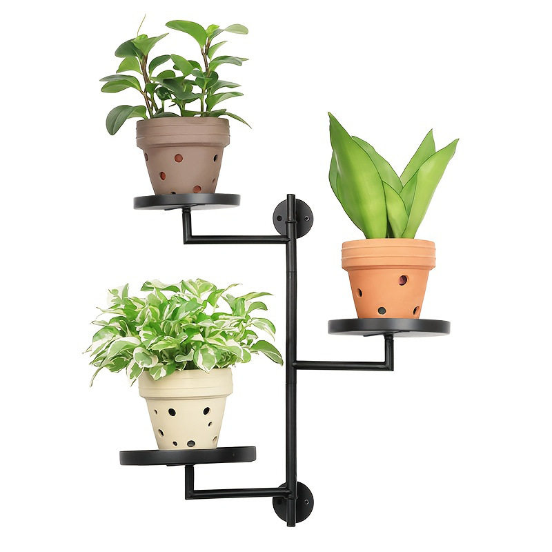 窗户植物架室内旋转置物架铁艺墙上多层装饰展示架阳台花架
