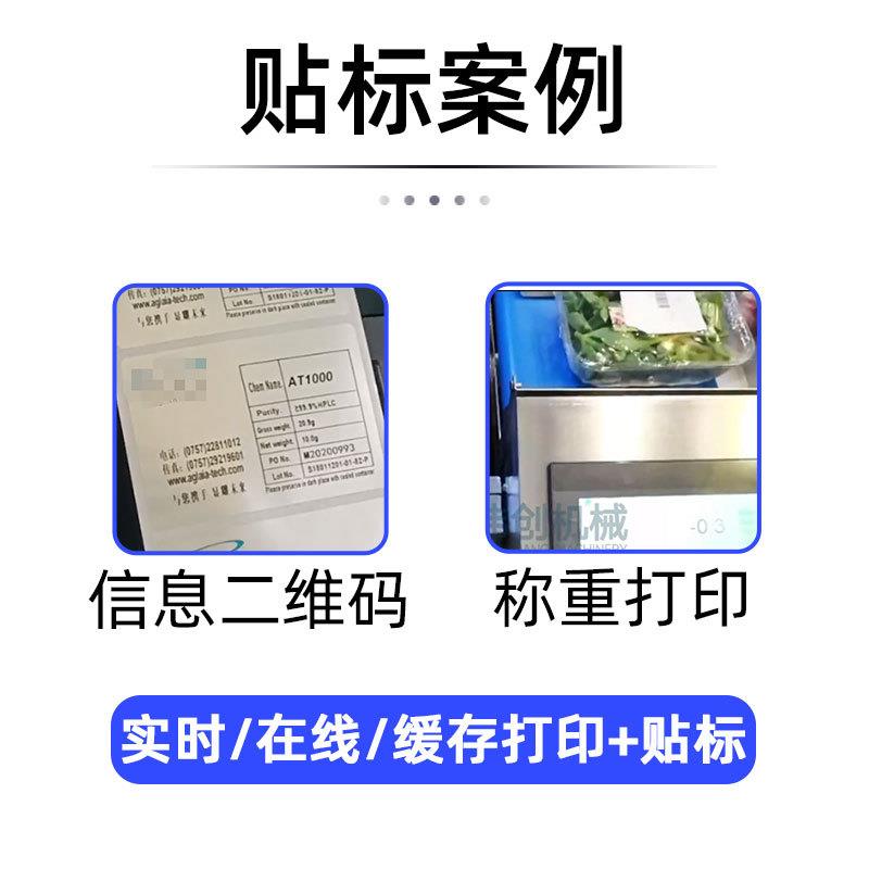 全自动打印贴标机蛋盒喷码在线打印贴标机袋子打码实时打印贴标机