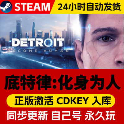 Steam正版底特律化身为人 激活码CDKey入库全球区国区 Detroit: Become Human 全DLC动作  冒险 电脑PC游戏
