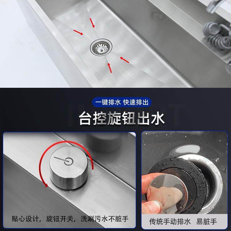 跨境多功能不锈钢清洗落地式拖把池沥水架墩布池阳台卫生间洗狗池