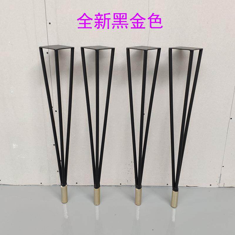 北欧桌脚支架电脑桌书桌橱柜吧台腿餐桌酒吧铁艺桌腿单脚桌架现货
